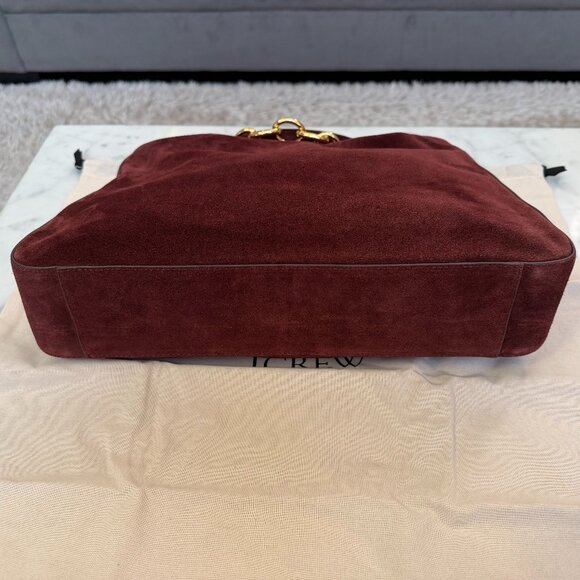 J. Crew Large Berkeley Chainlink Shoulder Bag in Suede - NWT - Picture 5 of 8